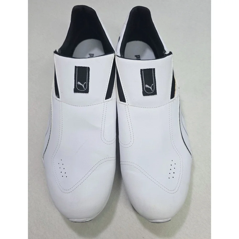 Puma Redon Move Slip On Sneaker Shoes Mens 13 White Black LIMITED USE 355450-04 - Picture 6 of 11